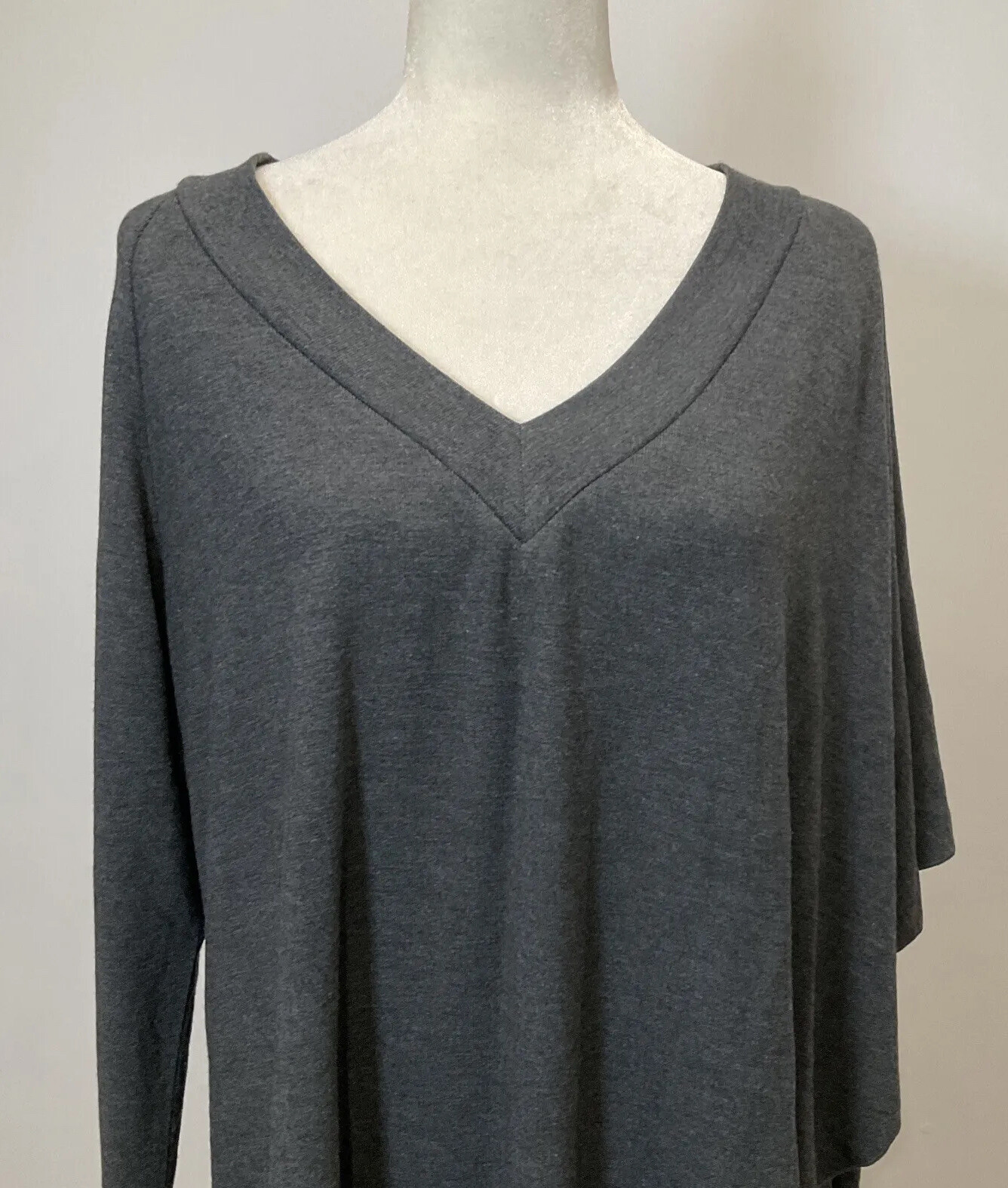 Tunic Long Sleeve By Soft Surroundings In Blue & White, Size: M
