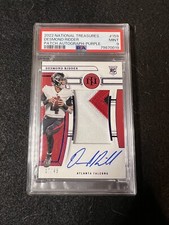 2022 Panini National Treasures RPA #159 Desmond Ridder - Purple /49 Psa 9