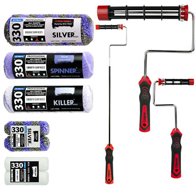 Pro Paint Roller Heavy Duty & Roller Cover Large & Small