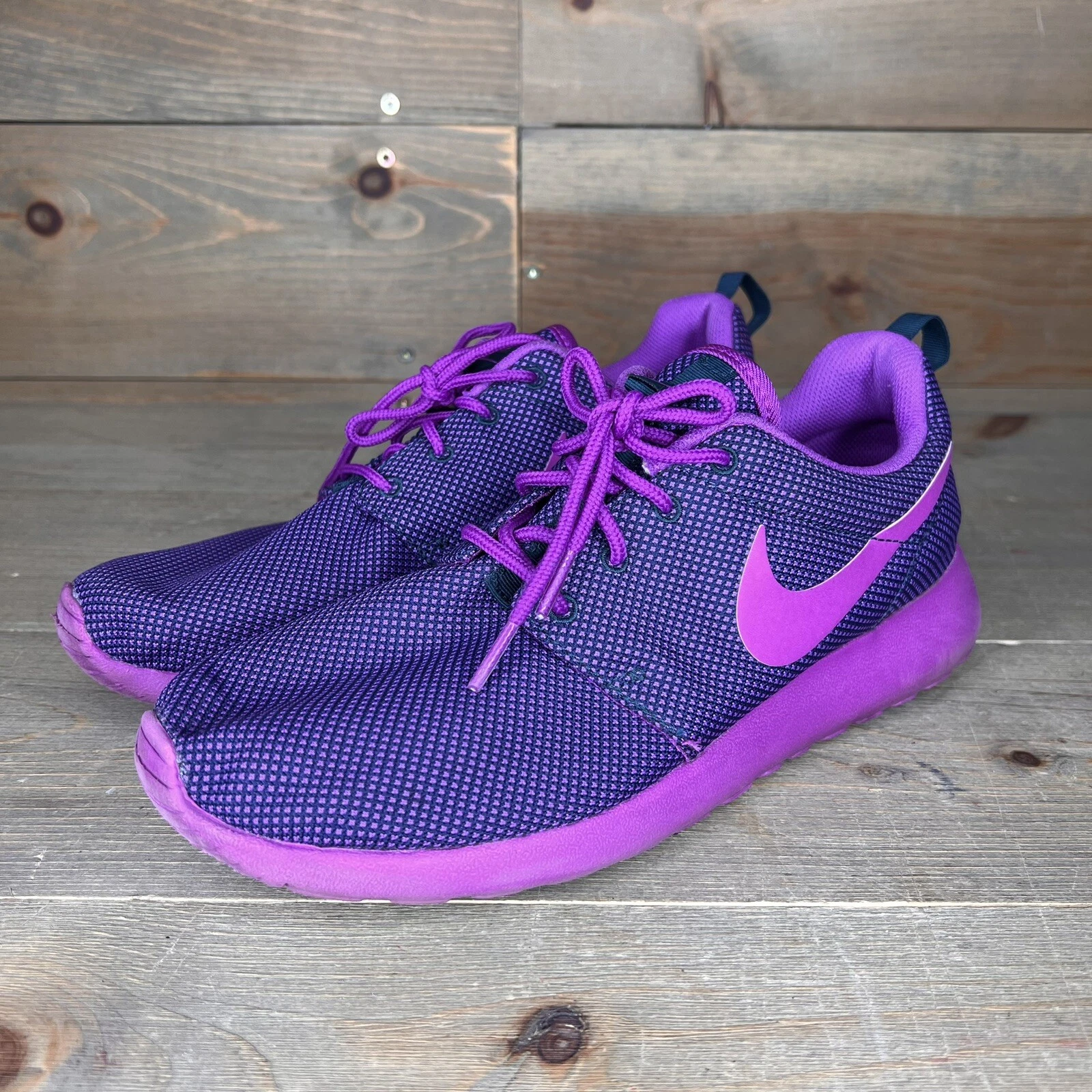 Nike Roshe One Purple 511882 450 Vivid Purple Midnight Teal da donna taglia 9 US