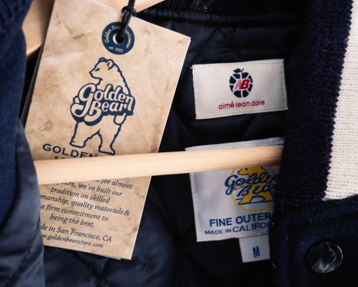 Aime Leon Dore ALD / New Balance Varsity Jacket size Medium Golden Bear image 5