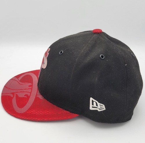 New Era 9fifty Miami Heat Hat Flame Logo NBA SNAPBACK Red Black - Picture 2 of 5