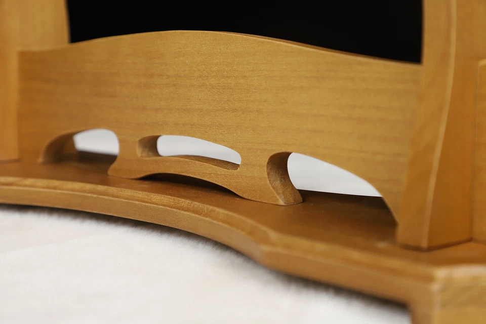 2-Tier Sword Stand for Display Japanese Samurai Katana Sword Holder Yellow Wood  - Image 3 of 4