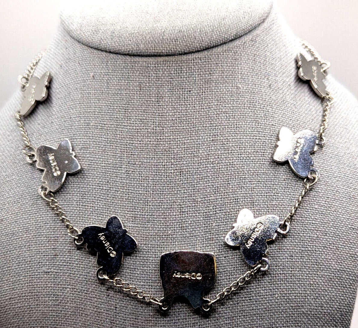 Claire’s Disney's Encanto 6 Butterflies & 1 Village Enameled Charms Necklace EUC