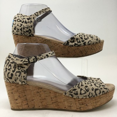 toms leopard print platform