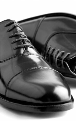 Shoe laces Thin Round Waxed Cotton Replacement laces for Men's Oxford Brogues - Picture 20 of 26