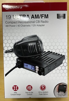 Cobra Dual Mode 19 Ultra AM/FM Compact CB Radio 4W Power 40 Channels | eBay