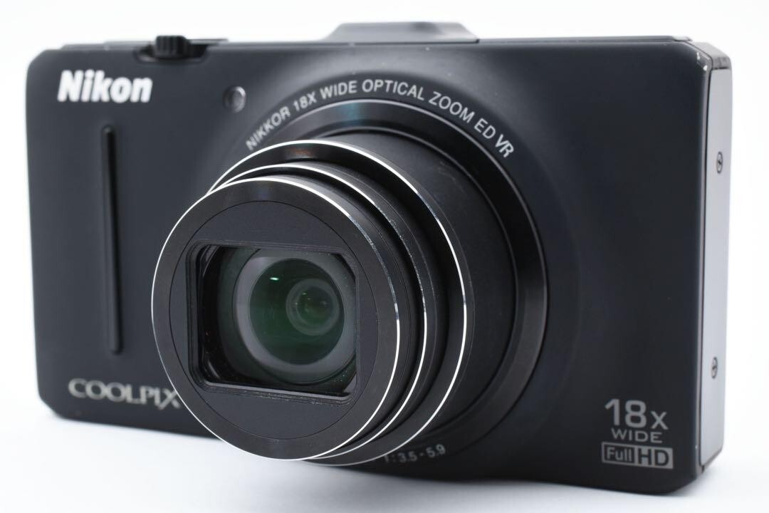 Nikon COOLPIX S9100 12.1MP 18x HDMI Digital Camera Black English