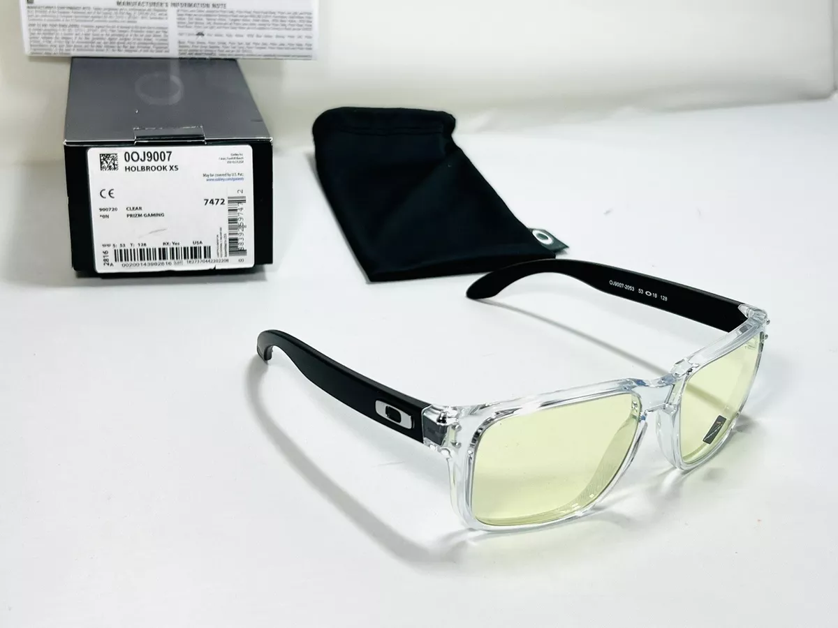 New Oakley Holbrook XS Youth Size Clear Frame Gaming Lens Sunglasses Boys eBay