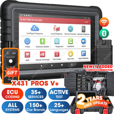 LAUNCH X431 PROS V + PRO Full System Diagnostic Scanner Key Coding Active Test