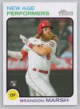 2022 Topps Heritage #NAP-2 Brandon Marsh New Age Performers Used