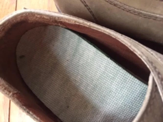 Pre-owned BASS Beige Suede Lace Up Shoes Rubber Soles Waterproof SZ 8.5 D - Image 3 of 4