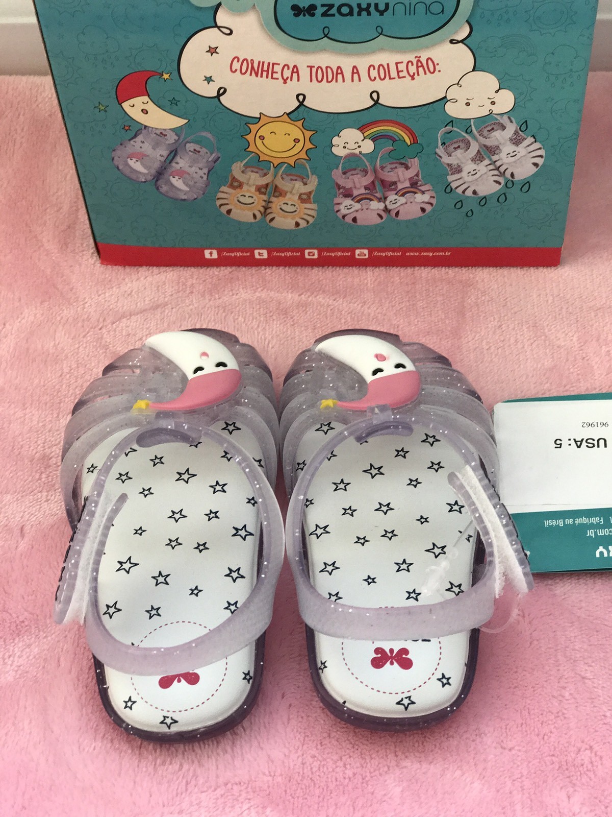 Zaxy 'Moon' Mary Janes - Crystal - Size 5 | eBay