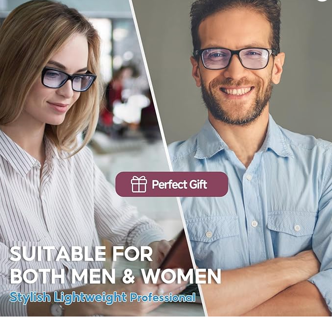 Blue light blocking glasses filter 99% of harmful rays-image