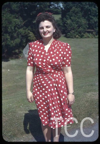 Polka Dot Dress Hair Ribbon G35 