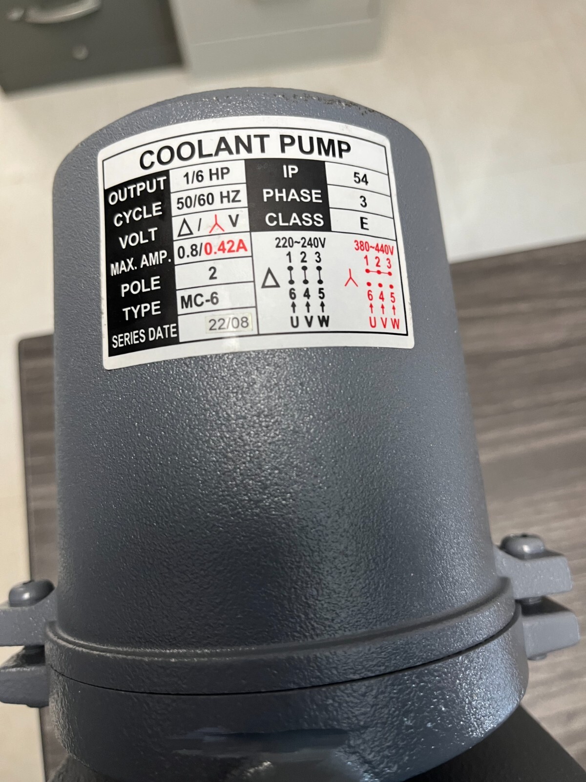 BAILEIGH BS330M4 COOLANT PUMP eBay