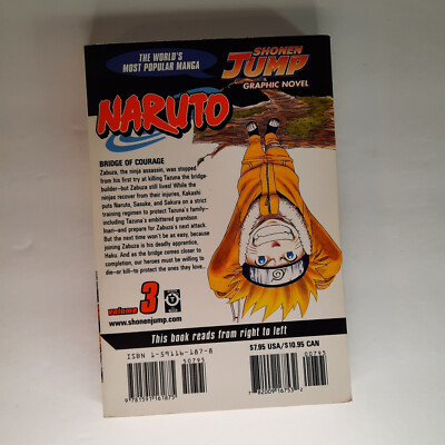 Naruto Shonen Jump English 1st Print Vol 3 Manga Comic Book | eBay