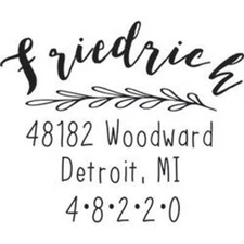 Custom Round Decorative Personalized Address Shiny Seal Hand Held Embosser