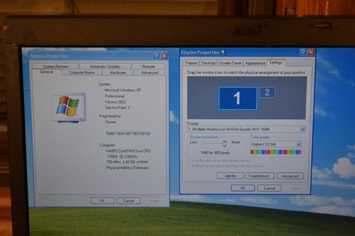 Dell Latitude E6500 Core 2 Duo T9900 3.06GHz 640GB Windows XP NVidia NVS 160M - Picture 4 of 11