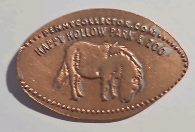 Happy Hollow Park & Zoo San Jose, CA Horse  Souvenir Elongated Pressed Penny