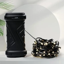 Camping String Lights Rechargeable - 33Ft Quick Storage Portable Tent Lights 