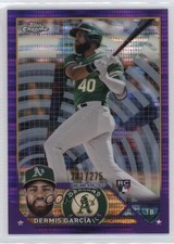 2023 Topps Chrome Purple Sonar Refractor 241/275 Dermis Garcia García #183 0b3