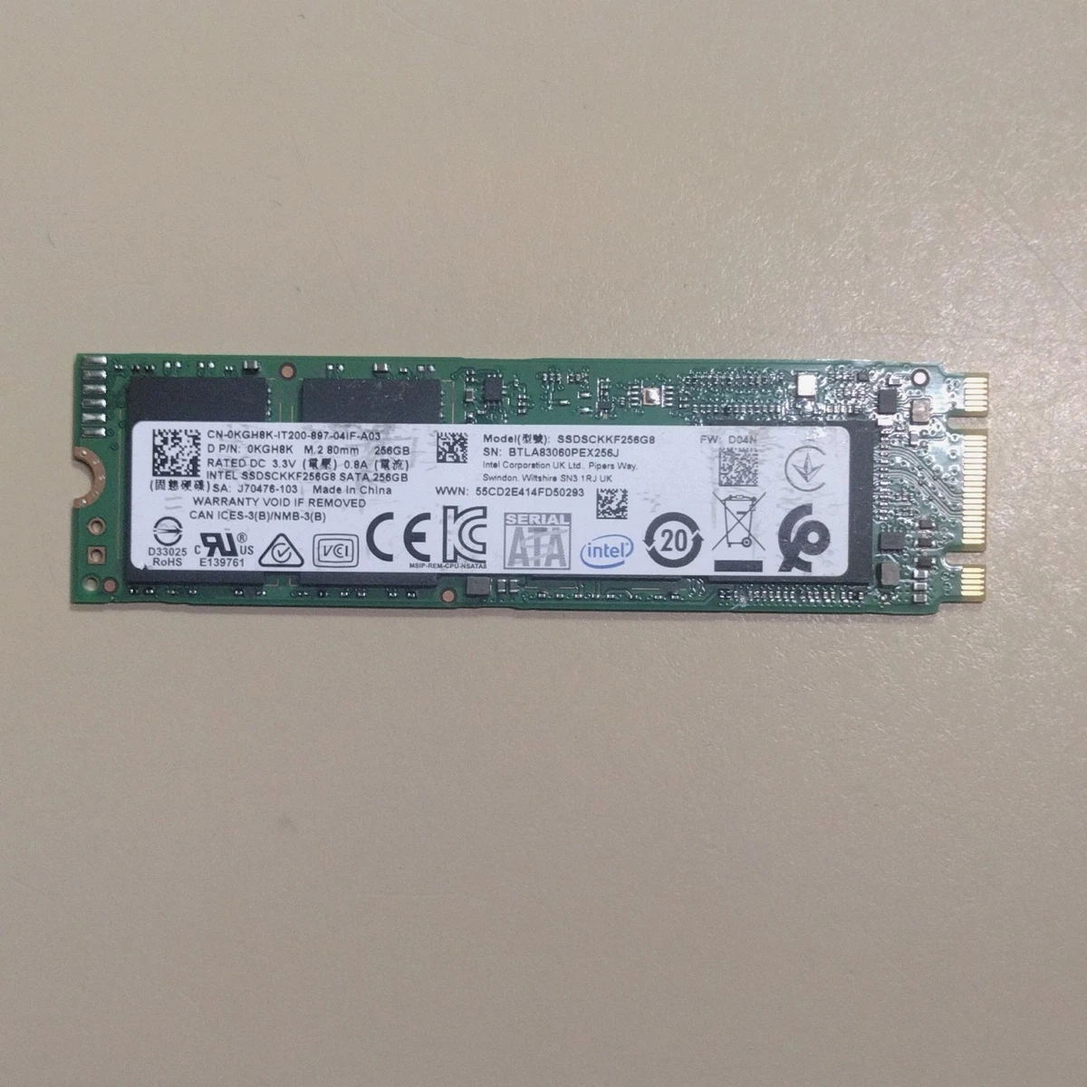 Intel M.2 Interface 256 GB Solid State Drives for sale | eBay