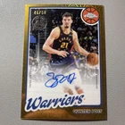 2025-26 Topps Chrome Silver Quinten Post Auto Gold Mojo /50 #80CA2-QP Warriors