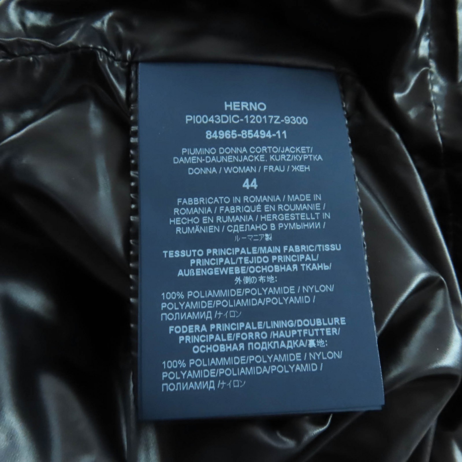 Pristine Herno Down jacket AMINTA black Nylon Wom… - image 10