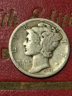 "BUY IT NOW"  1944-P  Mercury  SILVER Dime  SOLID GOOD Condition    "BUY IT NOW"