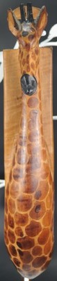 Hand carved Wooden Giraffe wall Hanging, carved by craftsmen of Kenya
