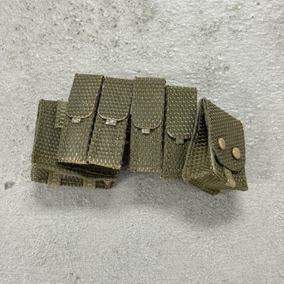 SU-TCBT-GN: 1/12 Olive Green Weathered Pouch utility belt for 6'' action figure
