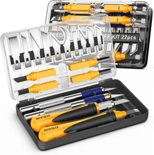 DIYSELF Exacto Knife, 22 Pack Exacto Knife Set with Exacto Blades, Craft Knife f