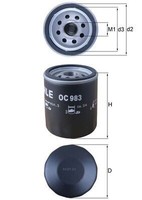 Mahle OC 983 ÖLfilter FüR Alfa Romeo Autobianchi CitroËN Passend FüR Fiat