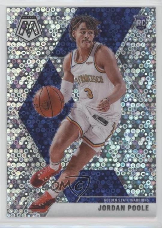 2019-20 Panini Mosaic Rookies Fast Break Silver Prizm Jordan Poole #228 v9t