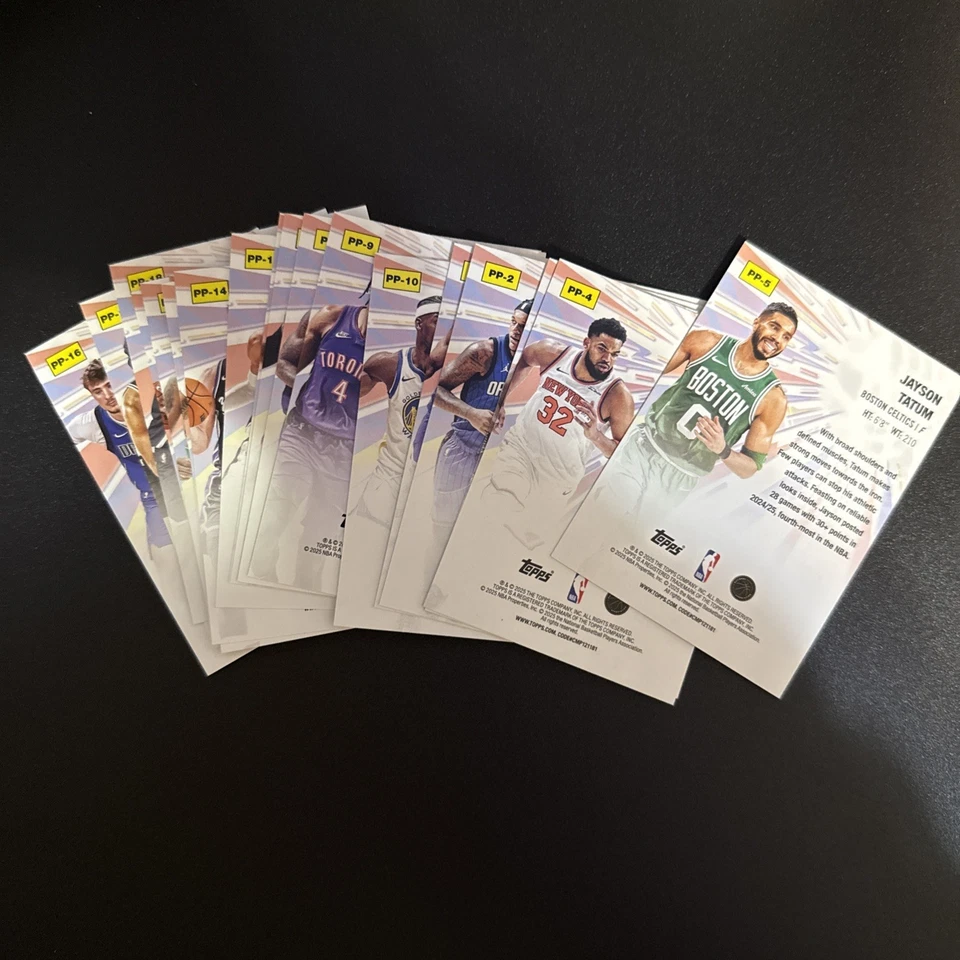 Juego completo de 20 cartas Topps Power Players 2025-26 PP1-PP20 Cooper Flagg RC Foto 3 de 4