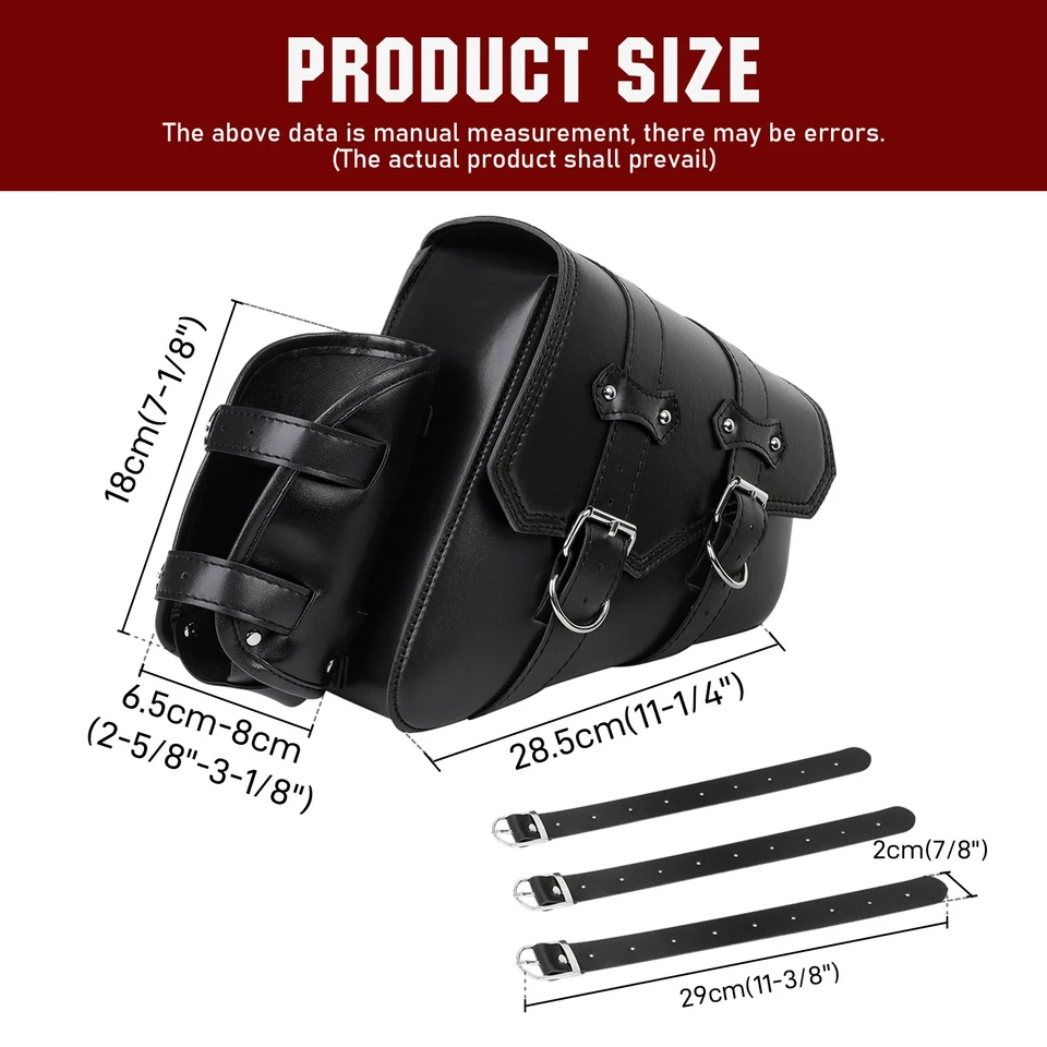 Bolsas de sillín de motocicleta bolsa de equipaje para Suzuki Savage 650 LS650 Intruder C1500T Foto 3 de 4