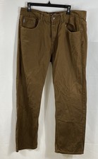 Vintage Y2K Marcojeans Men's Brown Cotton Straight Leg Jeans Size 40x30