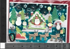( Z  ) - $0 shipping   1  embellished Christmas  Card