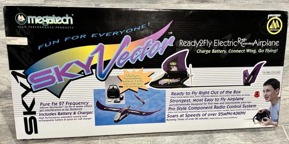 NEW!!! MEGATECH Sky Vector Ready2Fly Electric Radio Controlled Airplane - Image 2 of 4