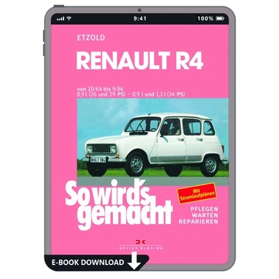DELIUS KLASING Renault R4 1964-1986 Così si fa Manuale Riparazione E-Book PDF