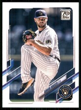 2021 Topps Update #US55 Adrian Houser Milwaukee Brewers 56235