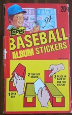 1982 Topps Baseball Unopened Sticker Box Right From Case Original Stock Vintage