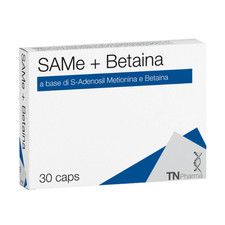 TNPharma SAMe + Betaina 30 Caps Integratore Alimentare con S-Adenosil Metionina