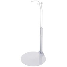Set of 12 White Doll Stands for Barbie-sized Dolls