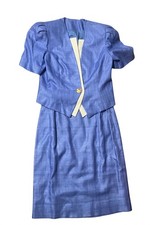Doncaster Vintage Custom Silk Skirt Suit Set Size 14