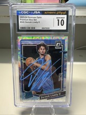 2023 Optic Basketball Dereck Lively II /249 Scope In Person Auto CGC GMT 10