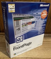 Microsoft FrontPage Version 2002, Windows 98, Complete, Used, Very Good