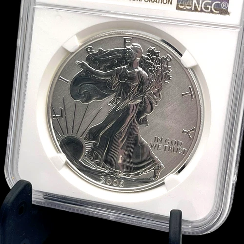 2006-P American Silver Eagle – NGC PF69 – Reverse Proof – 20th Anniversary