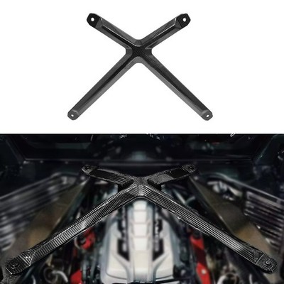DRY Carbon Engine Bay Cover For Corvette C8 Stingray Coupe Z51 Z06 X-Brace 20-25